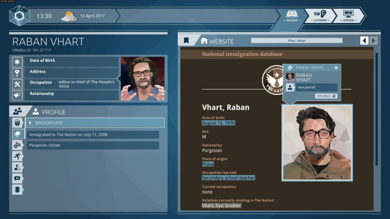 Jeux vidéo sélectionnés du 27 novembre au 2 décembre 2018 à l'occasion du festival Persona Non Data